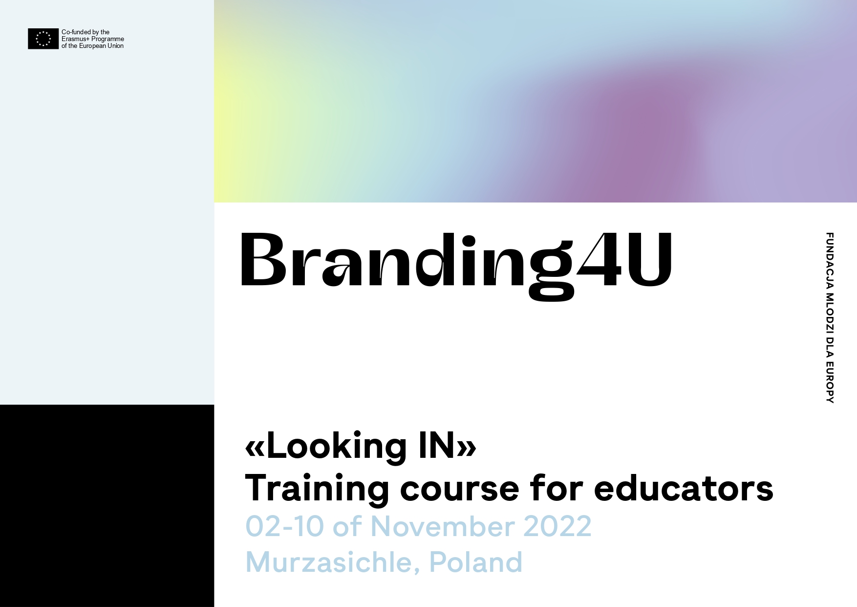 Corso di formazione "Branding4u" a Murzasichle, Polonia, dal 2 al 10 novembre 2022.